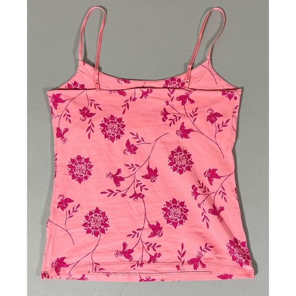 Gap Pink Floral Graphic Shelf-Bra Tank Top Cami Camisole Shirt Size S 🌸 #gap - Picture 4 of 5